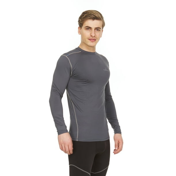 Thermajohn Men Long Sleeve Baselayer Cool Dry Compression T-Shirt for Athletic Workout and Running